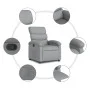 Light Gray Fabric Recliner by , Armchairs - Ref: Foro24-371689, Price: 182,96 €, Discount: %