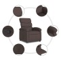 Dark Brown Fabric Recliner by , Armchairs - Ref: Foro24-371694, Price: 192,12 €, Discount: %
