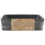Rectangular black-brown ceramic countertop sink 46x35.5x13 cm by , Sinks - Ref: Foro24-155076, Price: 137,25 €, Discount: %