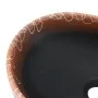 Ovales Aufsatzwaschbecken aus schwarz-orangefarbener Keramik, 47 x 33 x 13 cm von , Sinkt - Ref: Foro24-155069, Preis: 104,54...