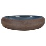 Brown and blue ceramic oval countertop sink 59x40x15cm by , Sinks - Ref: Foro24-155081, Price: 138,63 €, Discount: %