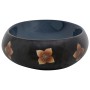 Lavabo sobre encimera ovalado cerámica negro y azul 59x40x15 cm de , Lavabos - Ref: Foro24-155088, Precio: 111,86 €