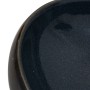 Lavabo sobre encimera ovalado cerámica negro y azul 59x40x15 cm de , Lavabos - Ref: Foro24-155088, Precio: 111,86 €