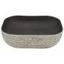 Lavabo encimera rectangular cerámica gris negro 48x37,5x13,5 cm de , Lavabos - Ref: Foro24-155097, Precio: 106,42 €, Descuent...