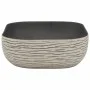 Lavabo encimera rectangular cerámica gris negro 48x37,5x13,5 cm de , Lavabos - Ref: Foro24-155097, Precio: 106,42 €, Descuent...