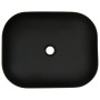 Lavabo encimera rectangular cerámica gris negro 48x37,5x13,5 cm de , Lavabos - Ref: Foro24-155097, Precio: 107,68 €