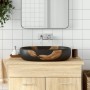 Lavabo sobre encimera ovalado cerámica negro 59x40x14 cm de , Lavabos - Ref: Foro24-155106, Precio: 163,62 €