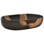 Black ceramic oval countertop washbasin 59x40x14 cm by , Sinks - Ref: Foro24-155106, Price: 136,58 €, Discount: %