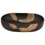 Black ceramic oval countertop washbasin 59x40x14 cm by , Sinks - Ref: Foro24-155106, Price: 136,58 €, Discount: %