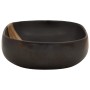 Ovales Aufsatzwaschbecken aus schwarzer Keramik, 59 x 40 x 14 cm von , Sinkt - Ref: Foro24-155106, Preis: 146,16 €, Rabatt: %