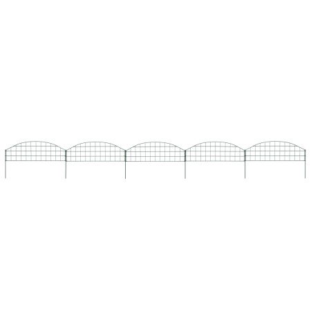 Set de valla de jardín arqueada verde 77,3x26 cm en Paneles de vallas | Comprar online en Foro24