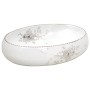 Lavabo sobre encimera ovalado cerámica blanco 59x40x15 cm de , Lavabos - Ref: Foro24-155110, Precio: 159,13 €, Descuento: %