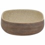 Ovales Aufsatzwaschbecken aus sandbrauner Keramik, 59 x 40 x 14 cm von , Sinkt - Ref: Foro24-155104, Preis: 174,57 €, Rabatt: %