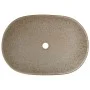 Lavabo sobre encimera ovalado cerámica arena marrón 59x40x14 cm de , Lavabos - Ref: Foro24-155104, Precio: 157,97 €, Descuent...