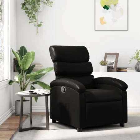 Black Faux Leather Recliner by , Armchairs - Ref: Foro24-371713, Price: 204,03 €, Discount: %