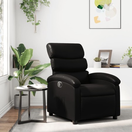 Sillón reclinable de cuero sintético negro de , Sillones - Ref: Foro24-371713, Precio: 202,49 €