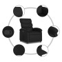 Sillón reclinable de cuero sintético negro de , Sillones - Ref: Foro24-371713, Precio: 202,49 €