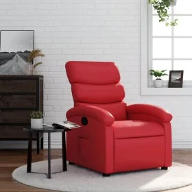 Red Faux Leather Recliner by , Armchairs - Ref: Foro24-371718, Price: 196,30 €, Discount: %