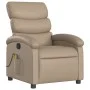 Sillón de masaje reclinable cuero sintético color capuchino de , Sillones - Ref: Foro24-371726, Precio: 247,92 €, Descuento: %
