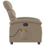 Sillón de masaje reclinable cuero sintético color capuchino de , Sillones - Ref: Foro24-371726, Precio: 247,92 €, Descuento: %