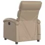 Sillón de masaje reclinable cuero sintético color capuchino de , Sillones - Ref: Foro24-371726, Precio: 247,92 €, Descuento: %