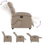 Cappuccino-colored synthetic leather reclining massage chair by , Armchairs - Ref: Foro24-371726, Price: 252,76 €, Discount: %