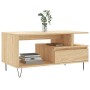 Couchtisch aus Sonoma-Eichensperrholz, 90 x 49 x 45 cm von , Couchtisch - Ref: Foro24-831023, Preis: 75,46 €, Rabatt: %