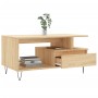 Couchtisch aus Sonoma-Eichensperrholz, 90 x 49 x 45 cm von , Couchtisch - Ref: Foro24-831023, Preis: 75,46 €, Rabatt: %