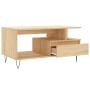 Couchtisch aus Sonoma-Eichensperrholz, 90 x 49 x 45 cm von , Couchtisch - Ref: Foro24-831023, Preis: 75,46 €, Rabatt: %