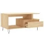 Couchtisch aus Sonoma-Eichensperrholz, 90 x 49 x 45 cm von , Couchtisch - Ref: Foro24-831023, Preis: 74,43 €, Rabatt: %