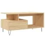 Couchtisch aus Sonoma-Eichensperrholz, 90 x 49 x 45 cm von , Couchtisch - Ref: Foro24-831023, Preis: 74,43 €, Rabatt: %