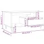 Couchtisch aus Sonoma-Eichensperrholz, 90 x 49 x 45 cm von , Couchtisch - Ref: Foro24-831023, Preis: 74,43 €, Rabatt: %