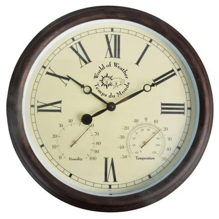 Esschert Design Bahnhofsuhr mit Thermo-Hygrometer 30,5 cm TF009 von Esschert Design, Uhren - Ref: Foro24-411489, Preis: 32,40...
