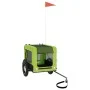 Haustier-Fahrradanhänger, Eisen-Oxford-Stoff, Grün, Schwarz von , Kinderwagen für Haustiere - Ref: Foro24-93913, Preis: 93,27...