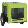Haustier-Fahrradanhänger, Eisen-Oxford-Stoff, Grün, Schwarz von , Kinderwagen für Haustiere - Ref: Foro24-93913, Preis: 97,14...