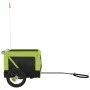 Haustier-Fahrradanhänger, Eisen-Oxford-Stoff, Grün, Schwarz von , Kinderwagen für Haustiere - Ref: Foro24-93913, Preis: 93,27...