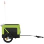 Haustier-Fahrradanhänger, Eisen-Oxford-Stoff, Grün, Schwarz von , Kinderwagen für Haustiere - Ref: Foro24-93913, Preis: 97,14...