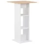 Stehtisch Sonoma in Weiß und Eiche, 60 x 60 x 110 cm von , Küchen- und Esstische - Ref: Foro24-280209, Preis: 85,55 €, Rabatt: %