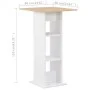 Stehtisch Sonoma in Weiß und Eiche, 60 x 60 x 110 cm von , Küchen- und Esstische - Ref: Foro24-280209, Preis: 85,55 €, Rabatt: %