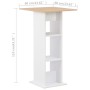 Stehtisch Sonoma in Weiß und Eiche, 60 x 60 x 110 cm von , Küchen- und Esstische - Ref: Foro24-280209, Preis: 86,53 €, Rabatt: %