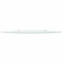 Corner shelf with chrome supports white glass 25x25 cm by vidaXL, Shelves and shelves - Ref: Foro24-243858, Price: 18,31 €, D...