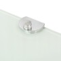 Corner shelf with chrome supports white glass 25x25 cm by vidaXL, Shelves and shelves - Ref: Foro24-243858, Price: 17,13 €, D...