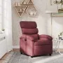 Sillón reclinable de tela rojo tinto de , Sillones - Ref: Foro24-371692, Precio: 189,62 €, Descuento: %