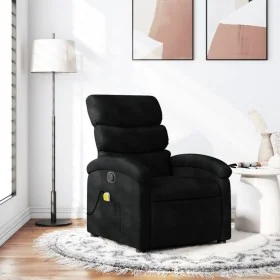 Black Fabric Massage Recliner by , Armchairs - Ref: Foro24-371703, Price: 201,66 €, Discount: %