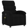 Sillón reclinable de masaje de tela negro de , Sillones - Ref: Foro24-371703, Precio: 211,44 €