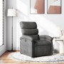 Sillón reclinable de tela gris oscuro