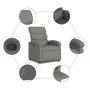 Sillón reclinable de tela gris oscuro de , Sillones - Ref: Foro24-371690, Precio: 205,45 €, Descuento: %
