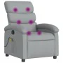 Light Gray Fabric Massage Recliner by , Armchairs - Ref: Foro24-371701, Price: 203,66 €, Discount: %