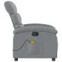 Light Gray Fabric Massage Recliner by , Armchairs - Ref: Foro24-371701, Price: 203,66 €, Discount: %