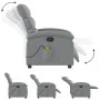 Light Gray Fabric Massage Recliner by , Armchairs - Ref: Foro24-371701, Price: 203,66 €, Discount: %